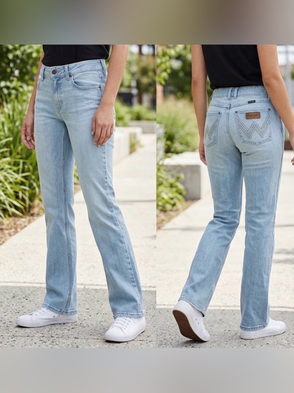 Vintage Wrangler Light Blue Flare Jeans - Women's